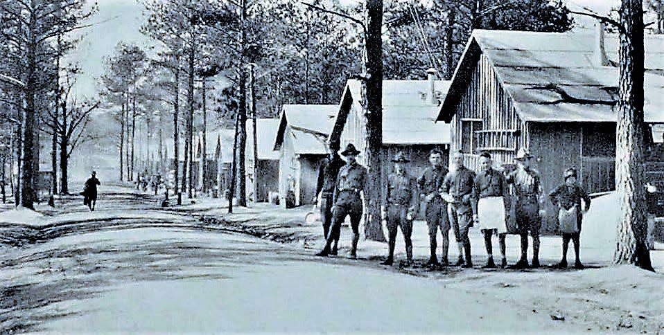 Camp Hancock outside Augusta was a sprawling Army base during the first world war.