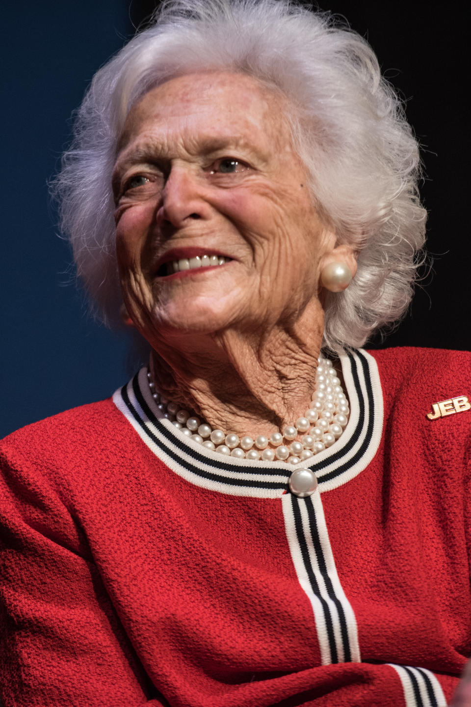 Barbara Bush, pictured in 2016, died Tuesday at age 92. (Photo: Sean Rayford/Getty Images)