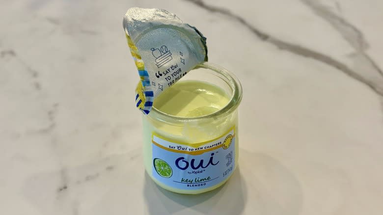 Key lime yogurt