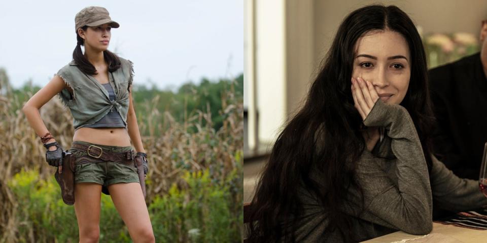 Christian Serratos as Rosita on TWD first and last episodes