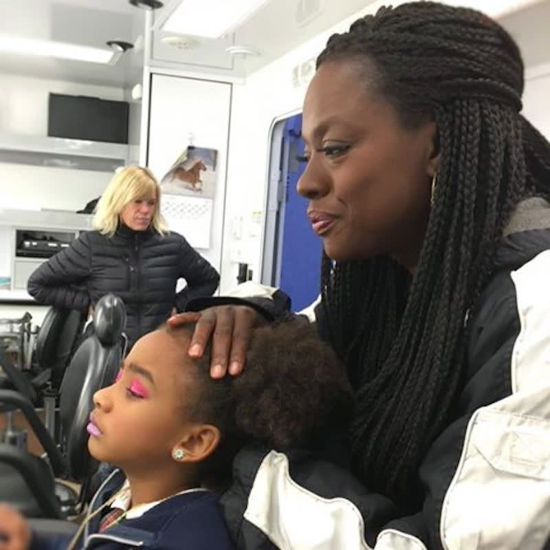 <p>When mama is a TV star, there are many benefits, including getting a glam hair and makeup makeover on the set of <em>How to Get Away With Murder</em>. Genesis Tennon enjoyed a day in mom <a rel="nofollow" href="https://www.yahoo.com/celebrity/tagged/viola-davis/" data-ylk="slk:Viola Davis;elm:context_link;itc:0;sec:content-canvas" class="link ">Viola Davis</a>‘s life last year when she was 5. It almost looked more fun for mom than daughter. (Photo: Viola Davis via <a rel="nofollow noopener" href="https://www.instagram.com/p/BAxj36bNZ2y/?taken-by=violadavis" target="_blank" data-ylk="slk:Instagram;elm:context_link;itc:0;sec:content-canvas" class="link ">Instagram</a>) </p>