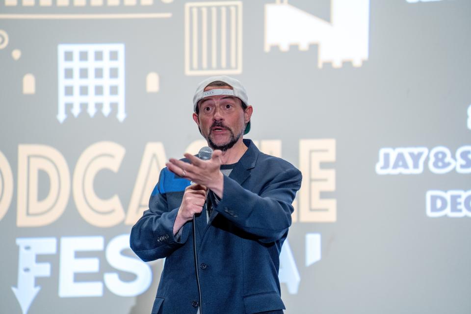 Kevin Smith, shown on opening night of the SModcastle Film Festival in Atlantic Highlands on Nov. 30, 2022.