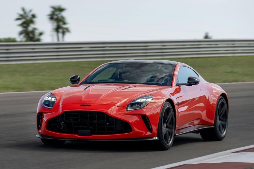 a red sports car on a race track