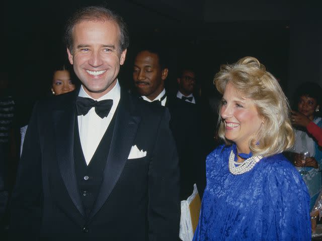 <p>Rick Maiman/Sygma/Getty</p> Joe Biden and Jill Biden in 1987