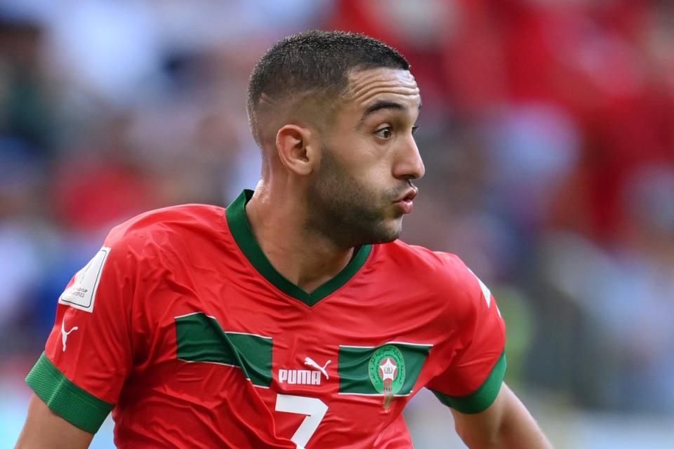 Chelsea winger Hakim Ziyech will decide his club future after the World Cup with Morocco (Getty Images)