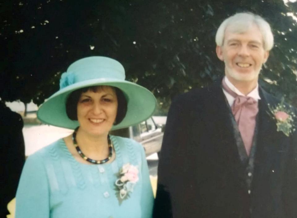 Hillion Fern with her late husband David in 1987. (SWNS)