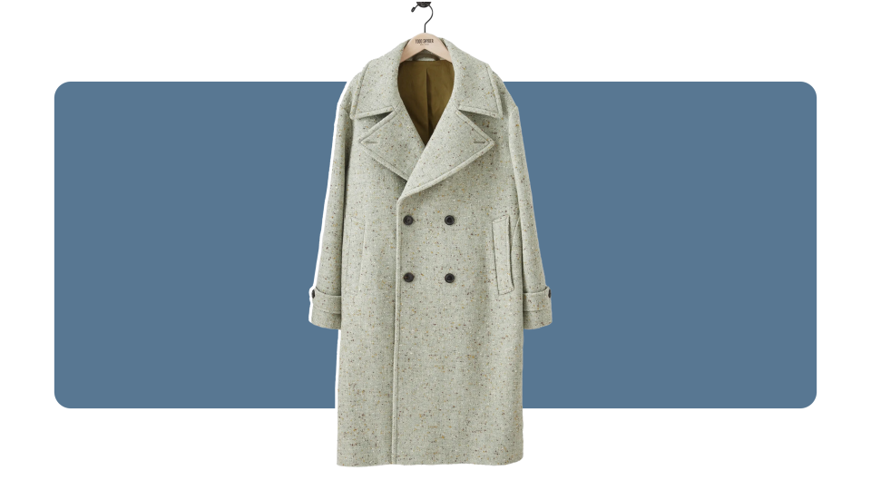 For seriously stylish winter fashion, shop the Italian Oversized Double Breasted Officer Coat from Todd Snyder.