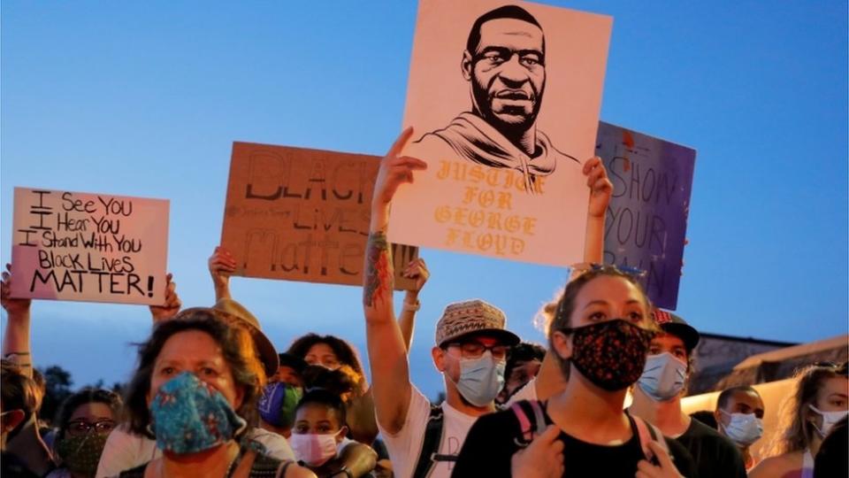 Manifestación por la muerte de George Floyd.