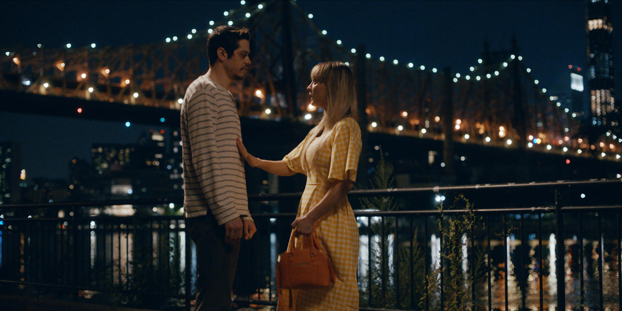 “Meet Cute” — Pictured: (l-r) Pete Davidson as Gary, Kaley Cuoco as Sheila - Credit: MKI Distribution Services