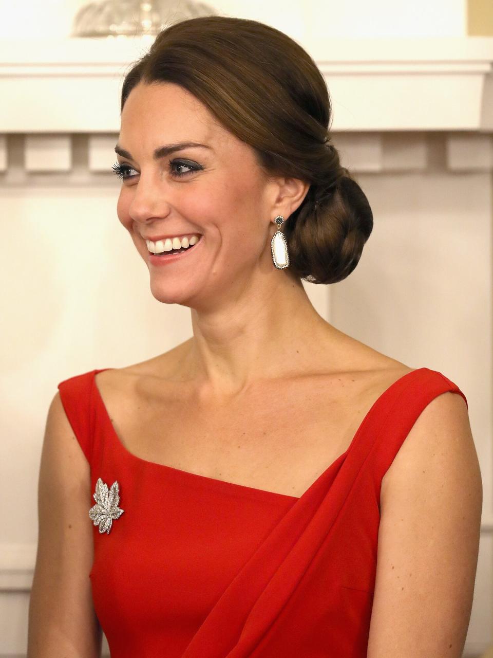 Catherine, Duchess of Cambridge attends a reception at Government House on Day 3 of a Royal Tour of Canada on September 27, 2016 in Victoria, Canada