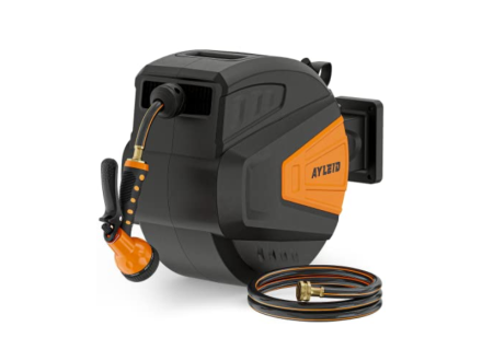 Save over $40 on this retractable garden hose reel: 'I love not having to  wrestle with a hose