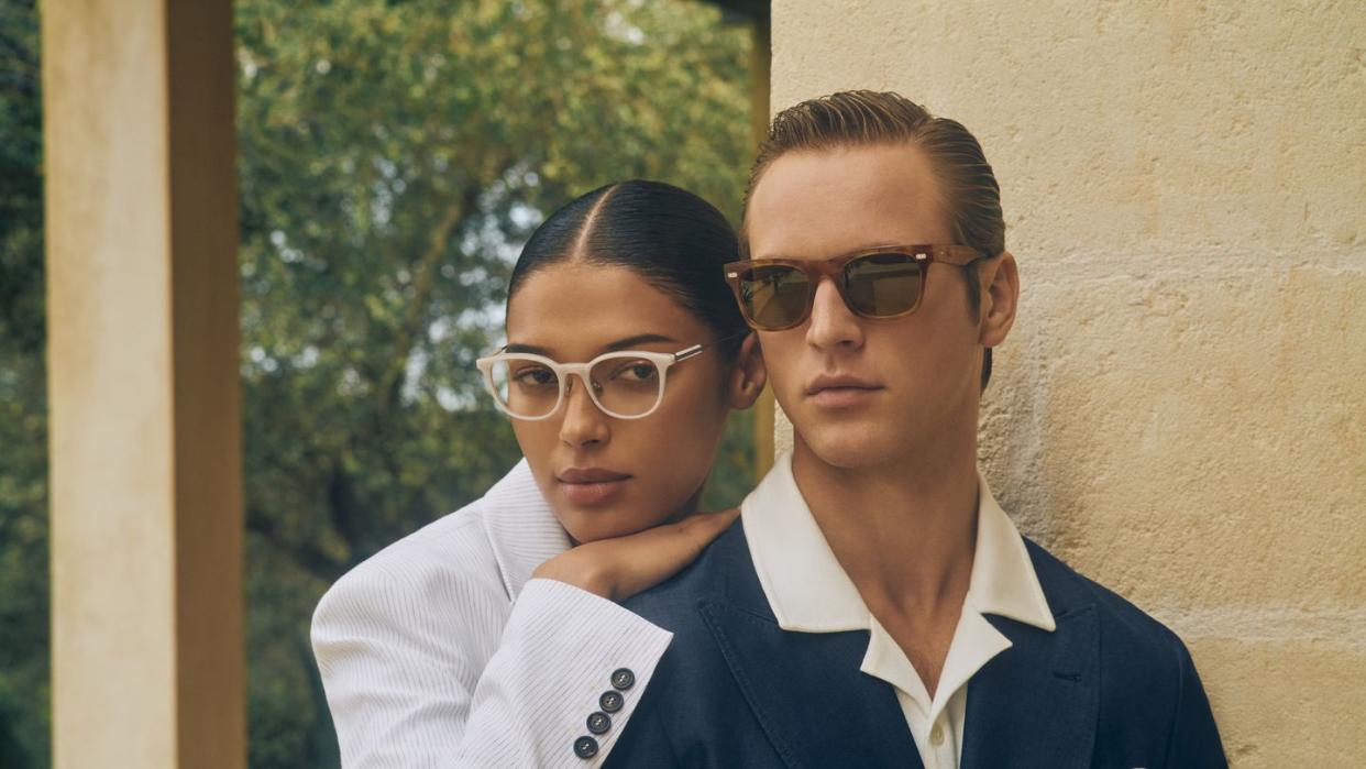 a man and a woman wearing sunglasses