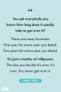 <p>You ask everybody you know: How long does it usually take to get over it? There are many formulas. One year for every year you dated. Two years for every year you dated. It’s just a matter of willpower: The day you decide it’s over, it’s over. You never get over it.</p>