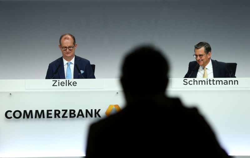 Commerzbank AG hold their annual general meeting of shareholders in Wiesbaden