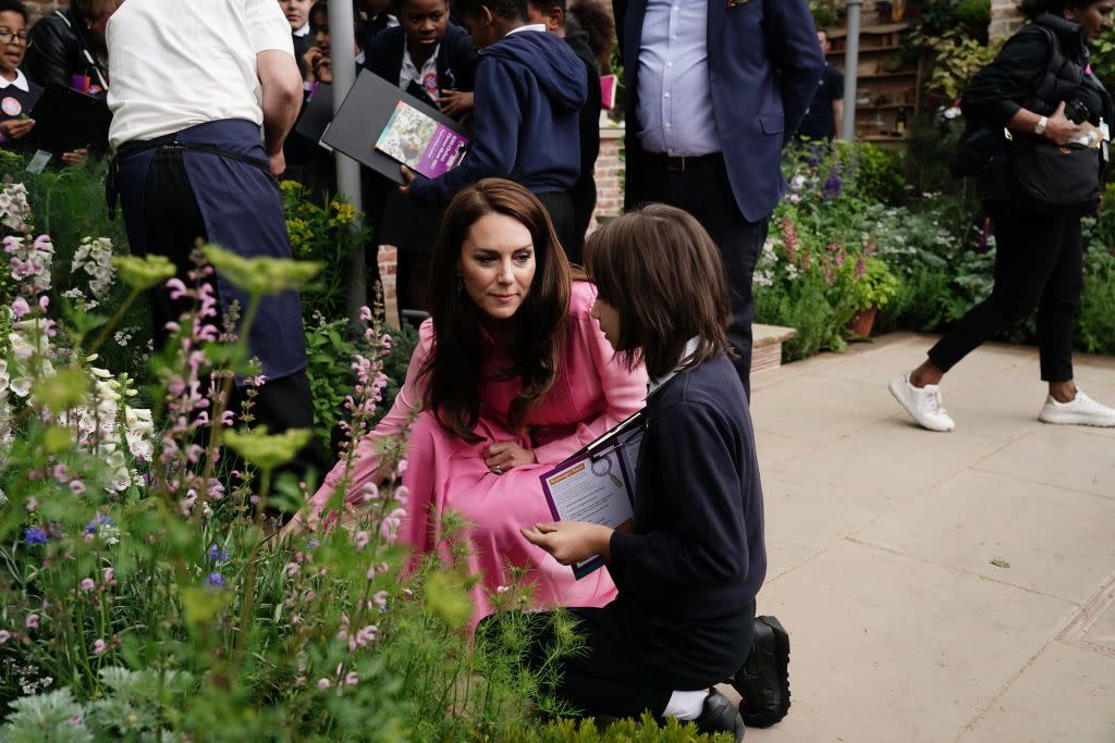 kate middleton visit the 2023 chelsea flower show