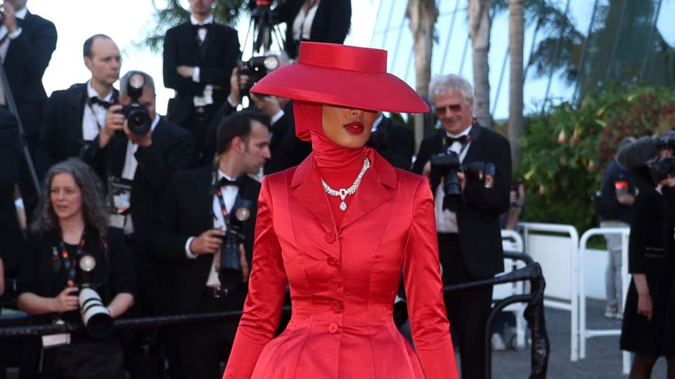 Rawdah Mohamed in Dior on May 21. - Andre Pain/EPA-EFE/Shutterstock