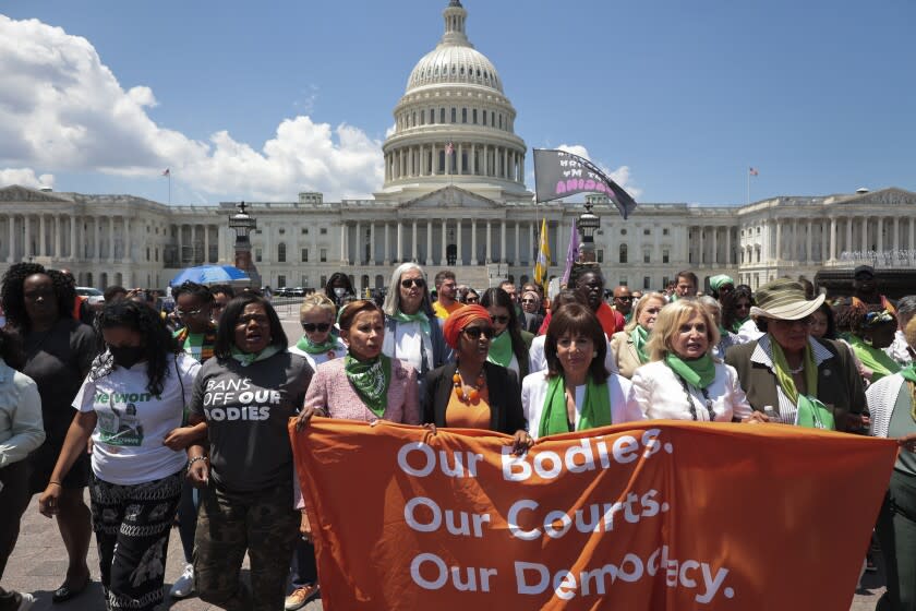 An abortion rights rally outside Capitol Hill in Washington, DC.