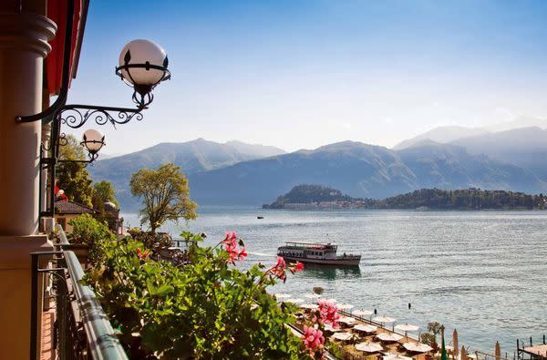 Vue sur le lac de Côme depuis le Grand Hotel Tremezzo