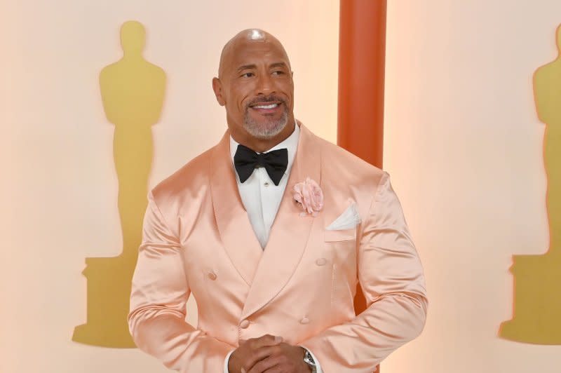 Dwayne "The Rock" Johnson discussed the possibility of him running for president on "The Tonight Show starring Jimmy Fallon." File Photo by Jim Ruymen/UPI