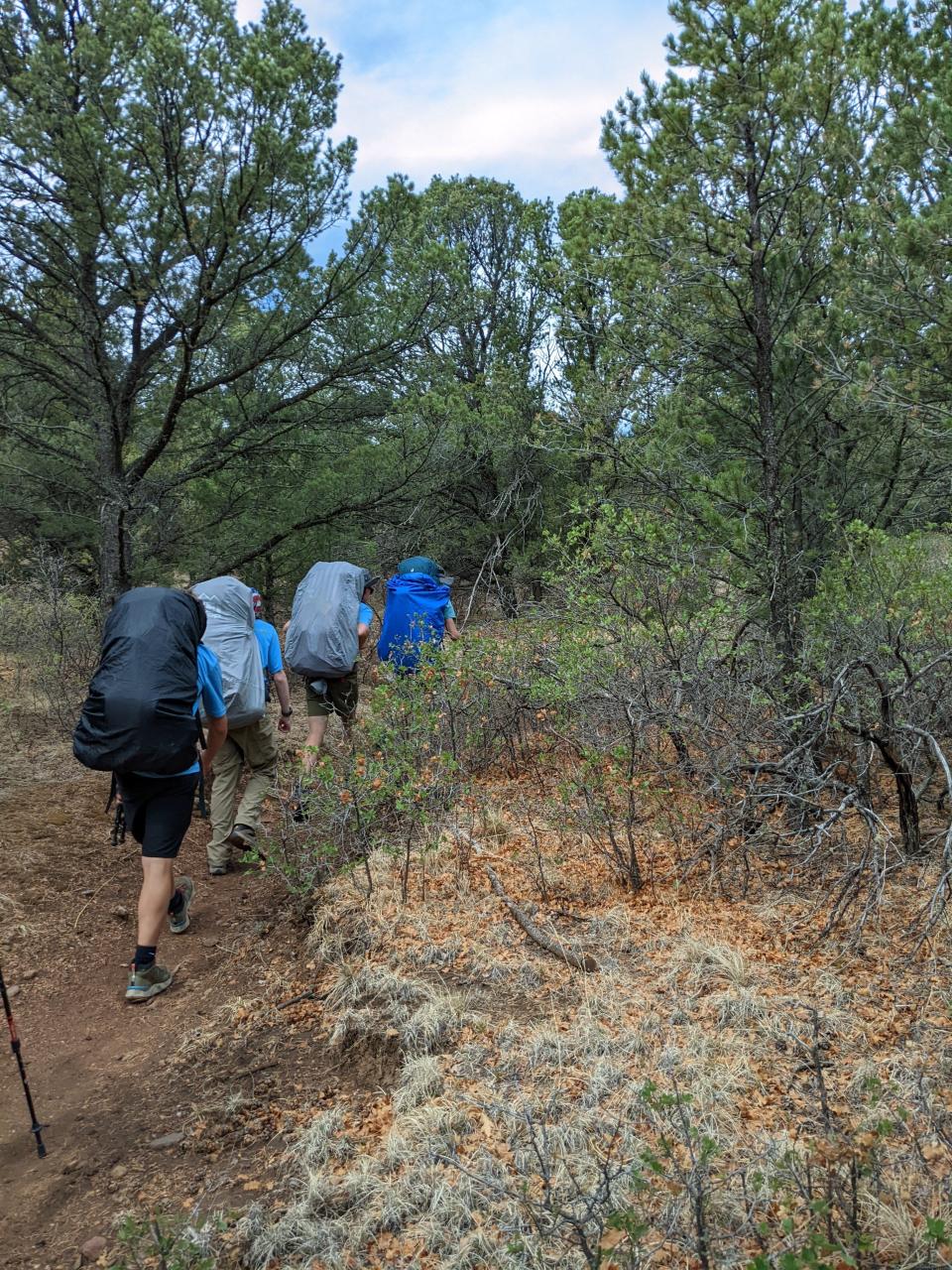 The Troop 12 and 73 scouts were on a hiking trip at Philmont Scout Ranch in New Mexico.