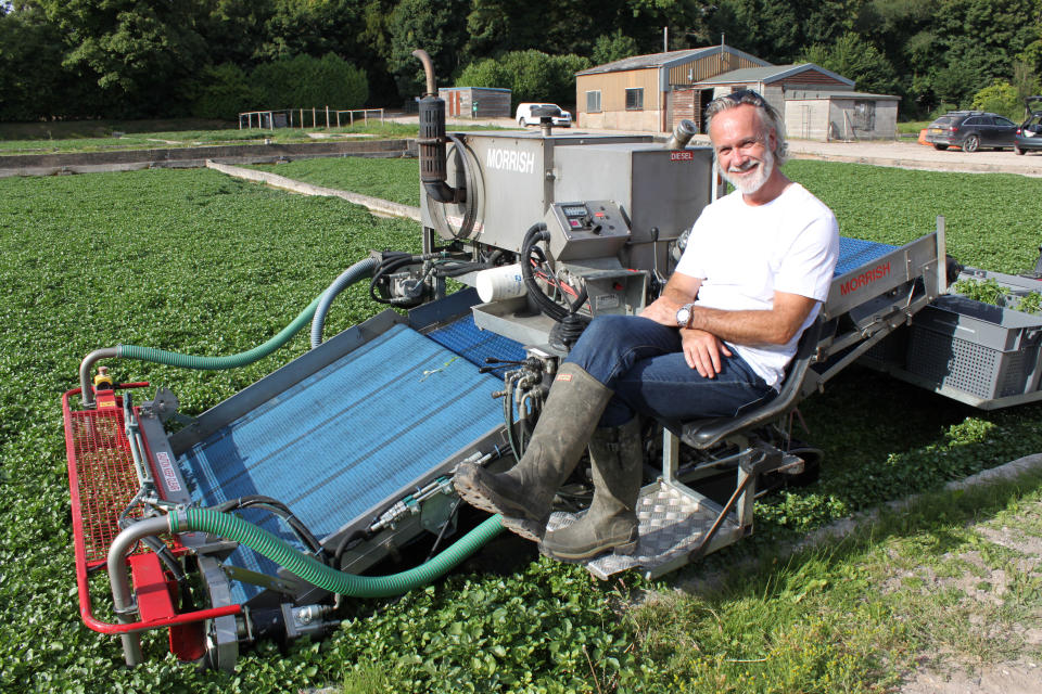 Marcus is ready for work on his kitchen garden.