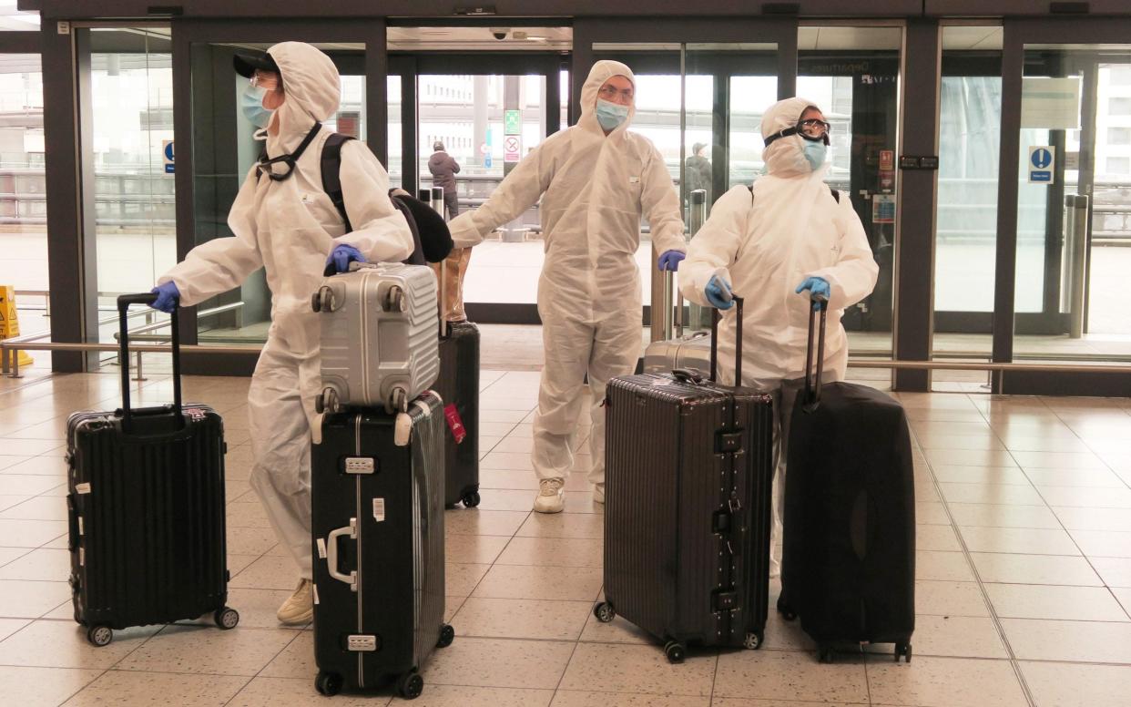 Passengers determined to avoid the coronavirus before leaving the UK arrive at Gatwick Airport - Mike Hewitt /Getty Images Europe 