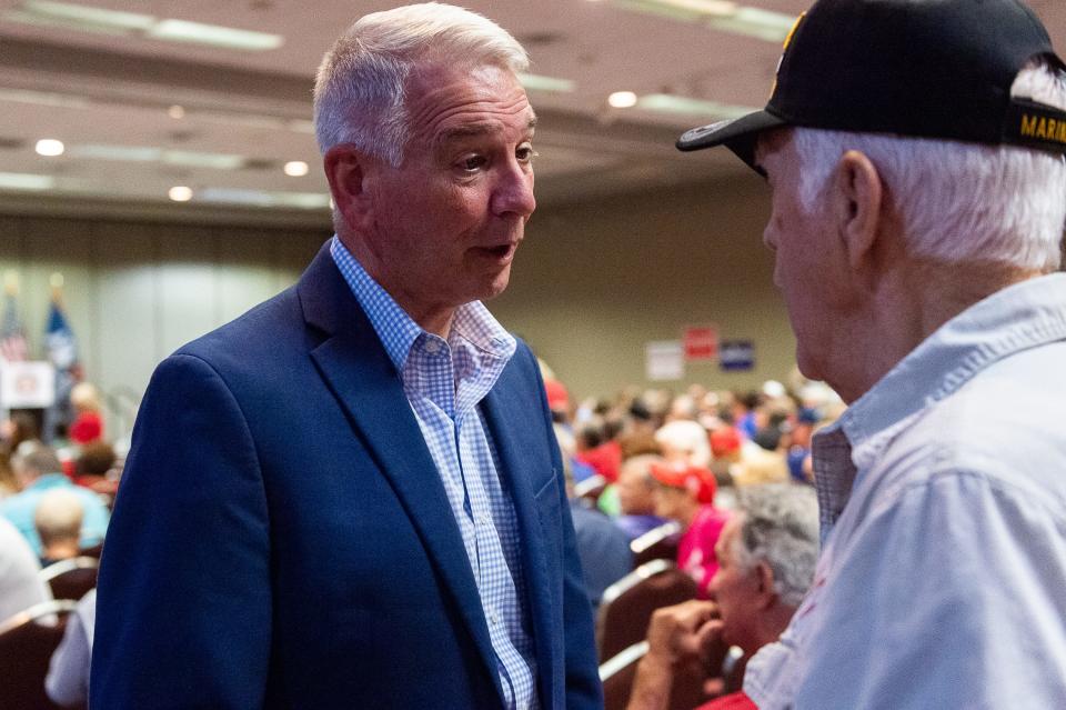 Ralph Abraham at Louisiana GOP rally in Lafayette for both Republican gubernatorial candidates, with special guests Donald Trump Jr.  Monday, Oct. 7, 2019.