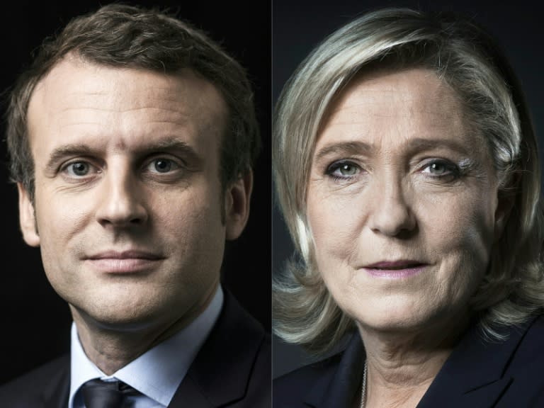 Emmanuel Macron and Marine Le Pen are looking nervously behind them at the chasing pack