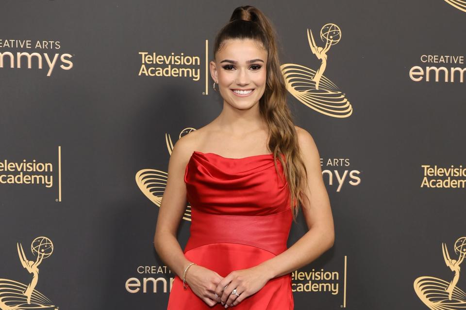 LOS ANGELES, CALIFORNIA - SEPTEMBER 03: Morgan Simianer attends the 2022 Creative Arts Emmys at Microsoft Theater on September 03, 2022 in Los Angeles, California. (Photo by Amy Sussman/Getty Images)
