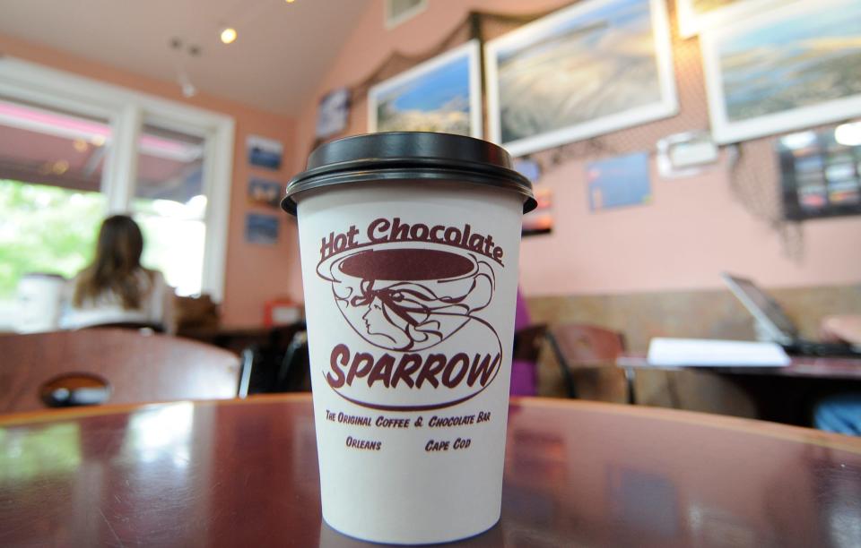 Cape Cod Times readers selected the Hot Chocolate Sparrow as one of their favorite Cape places for a coffee.  And what goes better with coffee than pie?