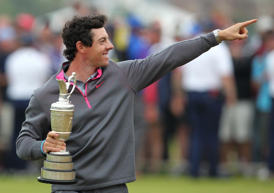 Rory McIlroy after his 2014 British Open championship at Royal Liverpool in Hoylake, England.