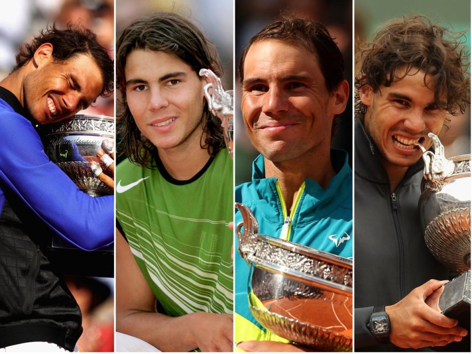 Rafael Nadal won 14 French Opens between 2005 and 2022 (Getty)