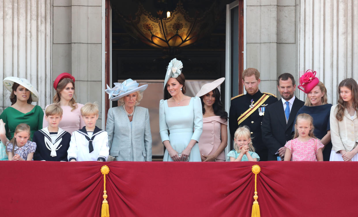 Meghan Markle makes her Buckingham Palace balcony debut at Trooping the Colour 2018 [Photo: Getty]