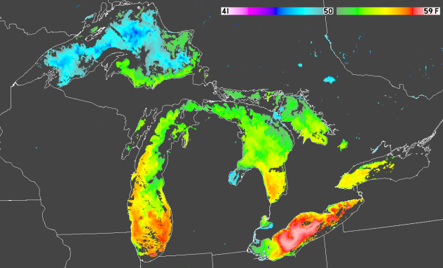 Great Lakes Temperatures 11/12