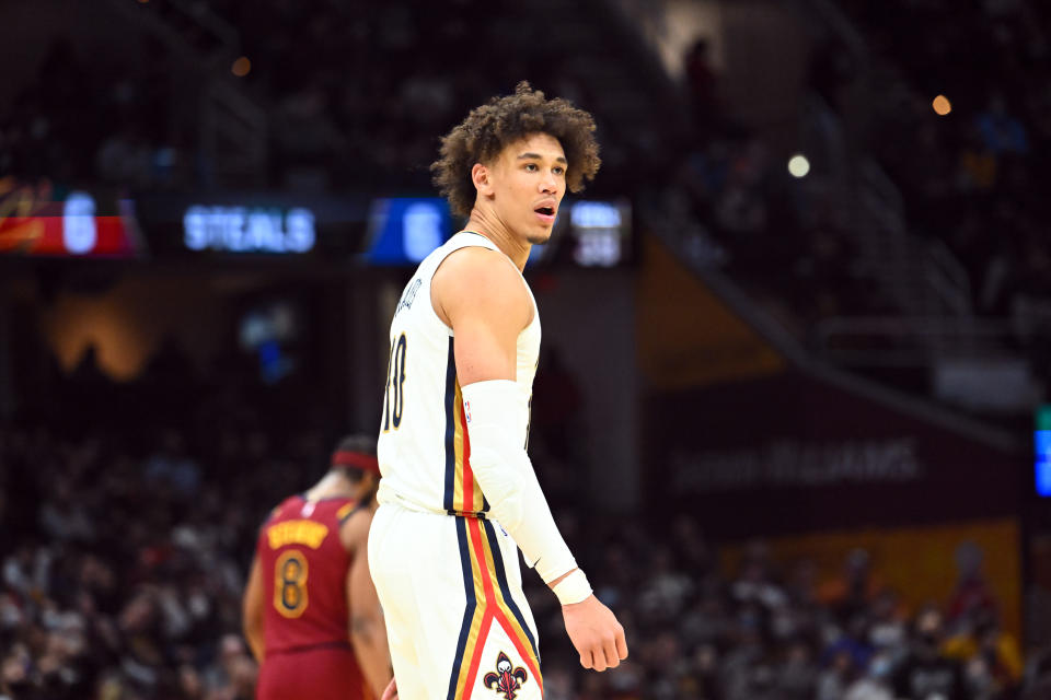 Jaxson Hayes of the New Orleans Pelicans