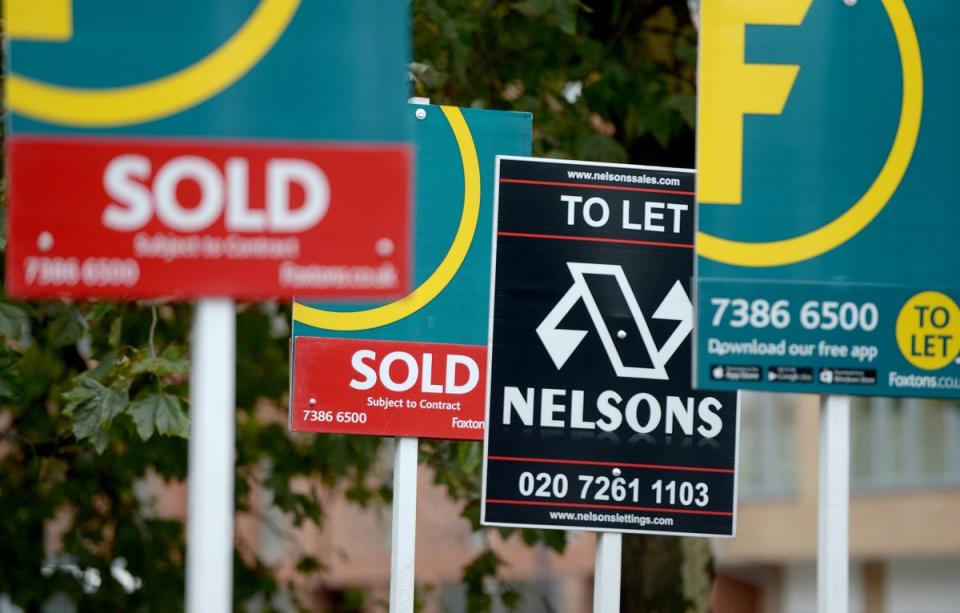 The average UK house price hit a new record high in June but there are ‘tentative signs of a slowdown’, according to an index (Anthony Devlin/PA) (PA Archive)