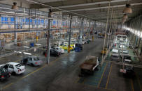 Cars are seen inside the Saipa Syria Factory in the industrial city of Hassia in Homs, Syria September 9, 2018. REUTERS/Omar Sanadiki