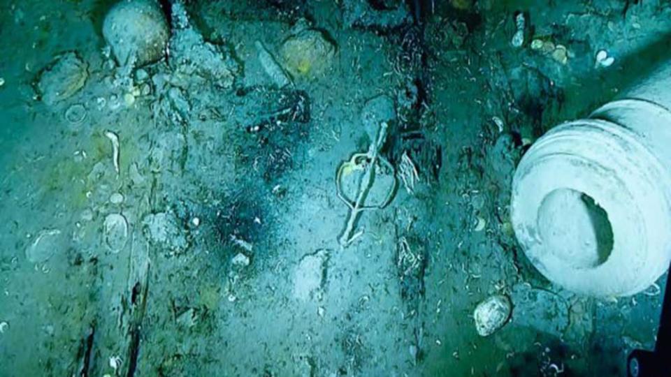 Underwater footage of the San José shipwreck - Credit: Armada de Colombia