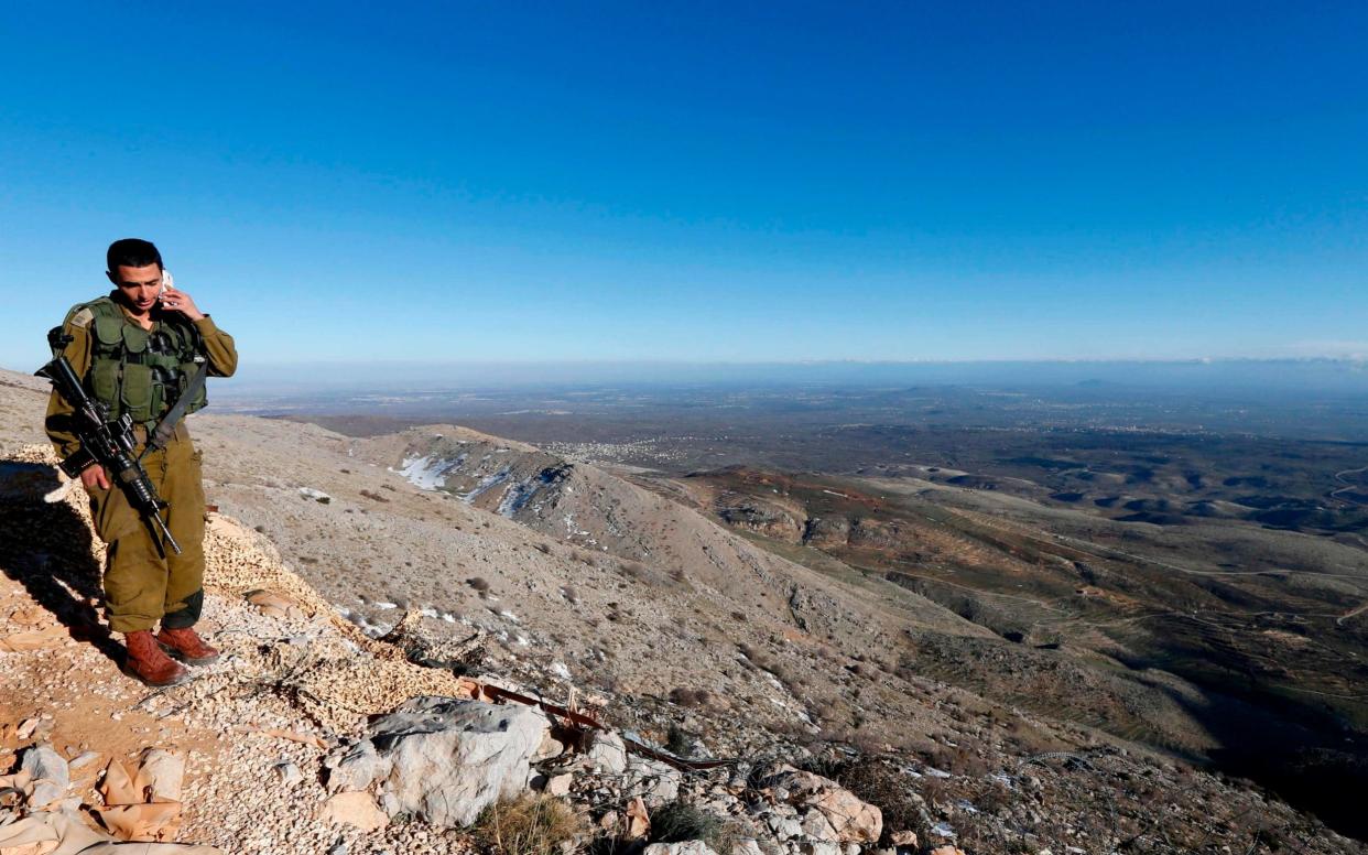 Donald Trump has called for the United States to recognise Israeli sovereignty over the occupied Golan Heights - AFP