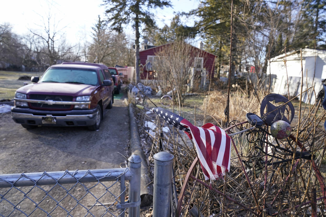 Anthony McRae's residence in Lansing, Mich. (Carlos Osorio / AP)
