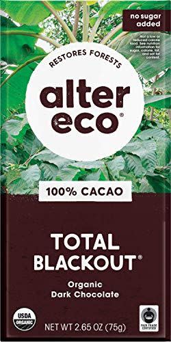 Alter Eco | Chocolate Bars | Pure Dark Cocoa, Fair Trade, Organic, Non-GMO,  Gluten Free (12-Pack Super Blackout)