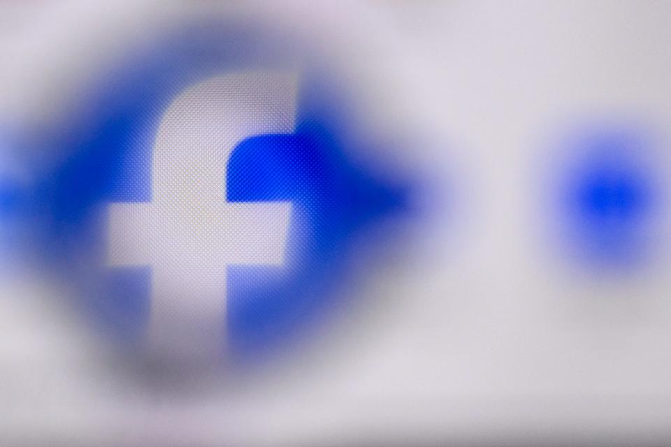 A photo taken on February 22, 2024 shows the logo of US online social media and social networking service Facebook on a smartphone screen in Frankfurt am Main, western Germany. (Photo by Kirill KUDRYAVTSEV / AFP) (Photo by KIRILL KUDRYAVTSEV/AFP via Getty Images)