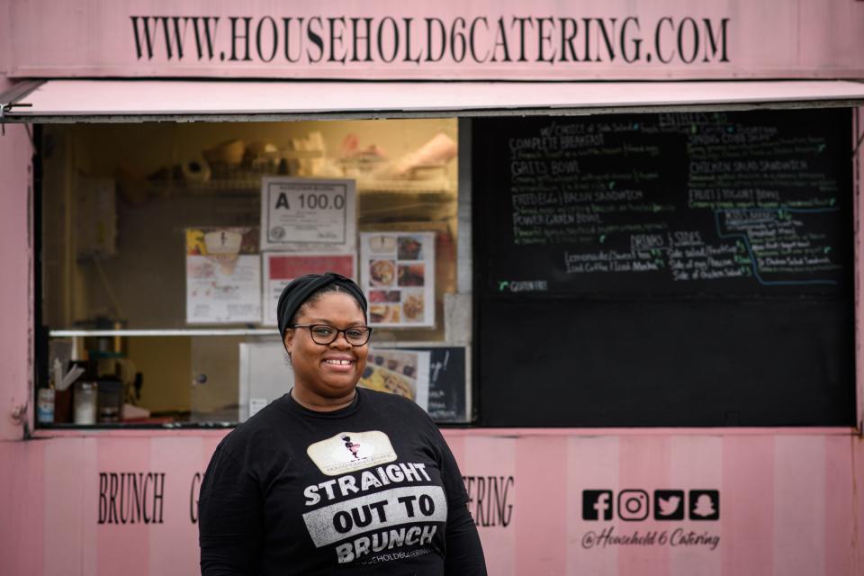 Stacie Huderson-Simfukwe, owner of Household 6 Catering food truck.