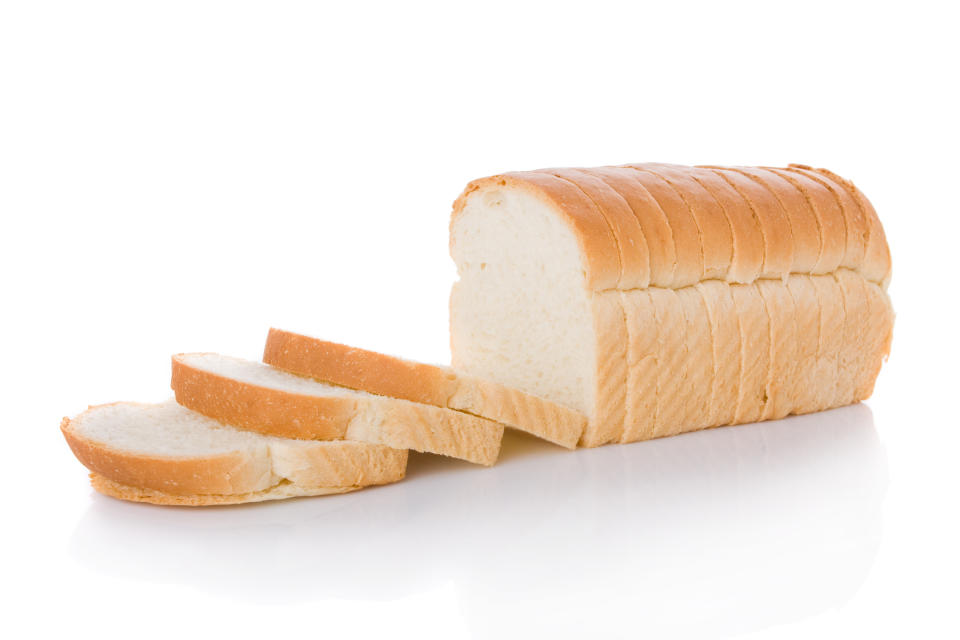 Refined carbohydrates like white bread lead to rapid spikes in blood sugar and insulin levels, putting you at greater risk for heart disease and diabetes. (Photo via Getty)