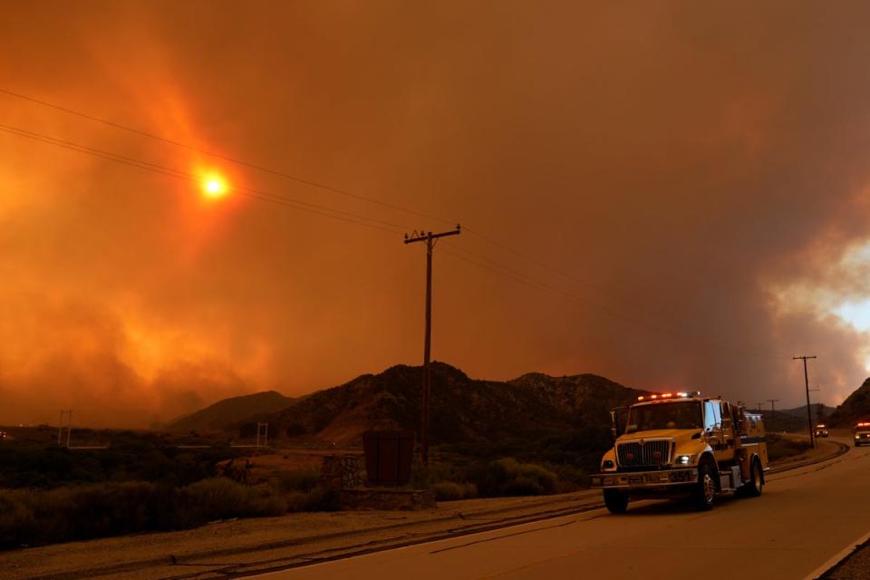 According to the National Interagency Fire Center, the volume of wildfires is above average in 2024 (Copyright 2024 The Associated Press. All rights reserved)