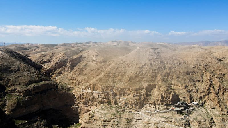 The Wider Image: A drone's eye view of the Holy Land as Christians look to Easter