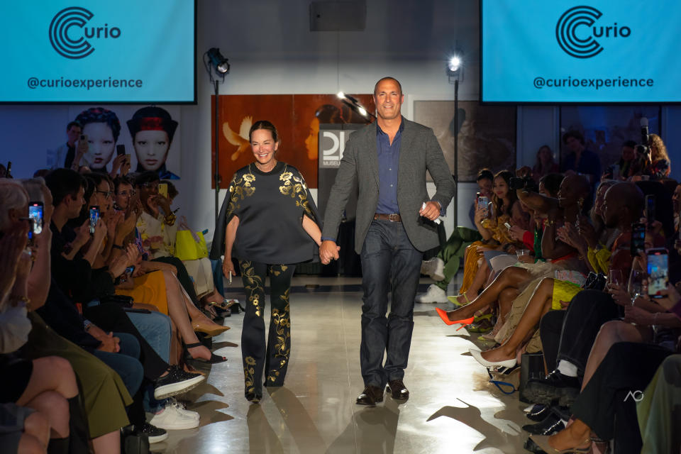 Cynthia Rowley and Nigel Barker