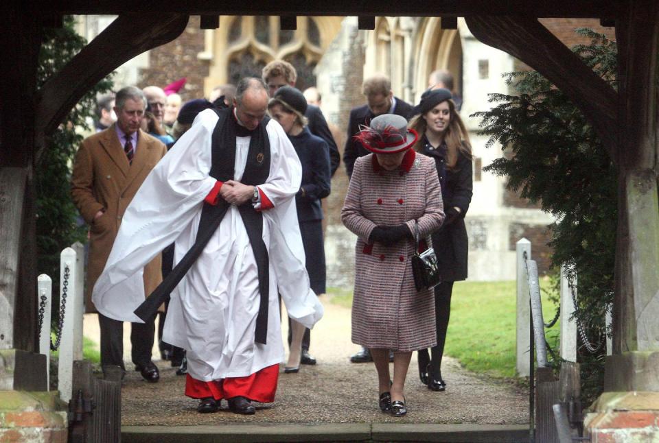 The royal family always attends church on Christmas morning.