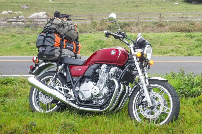 The CB1100 DLX loaded up for 10 day of adventure