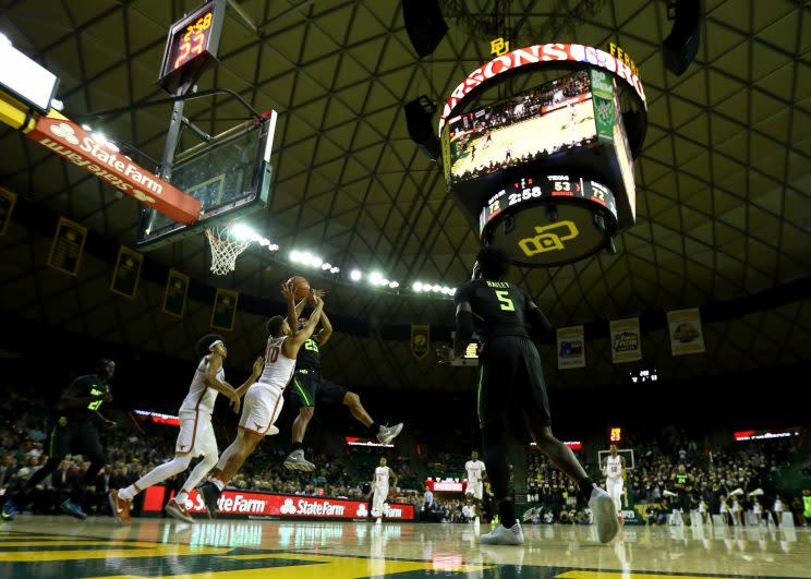 Baylor surprised a walk-on with a scholarship before Wednesday’s game. (Getty)